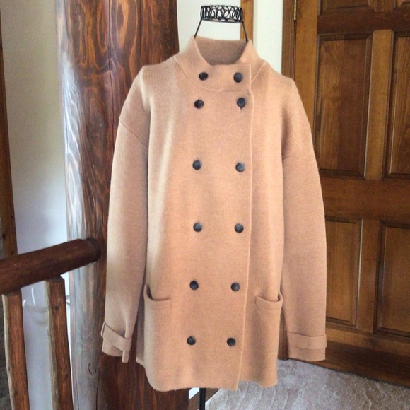 J. Crew Sweaters - J Crew Tan Knit Jacket/ Cardigan , Size Small